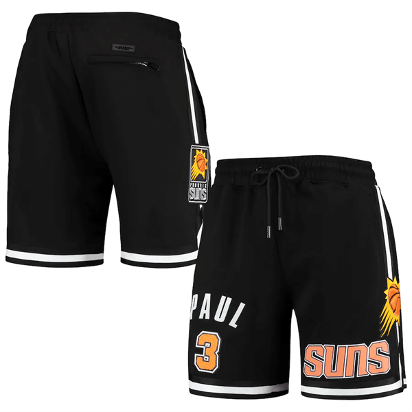 Men's Phoenix Suns #3 Chris Paul Black Shorts